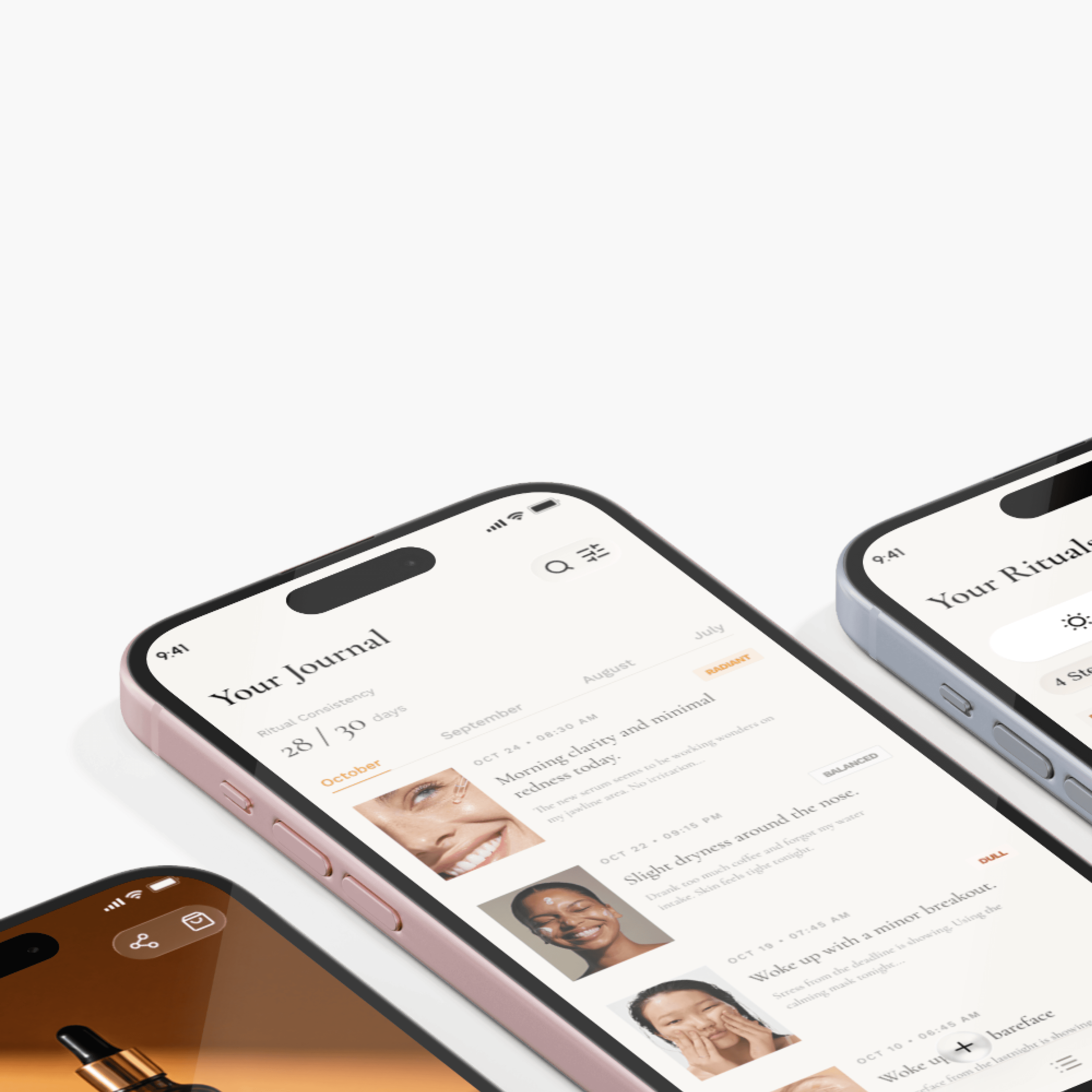 Elýska skincare brand website cover preview