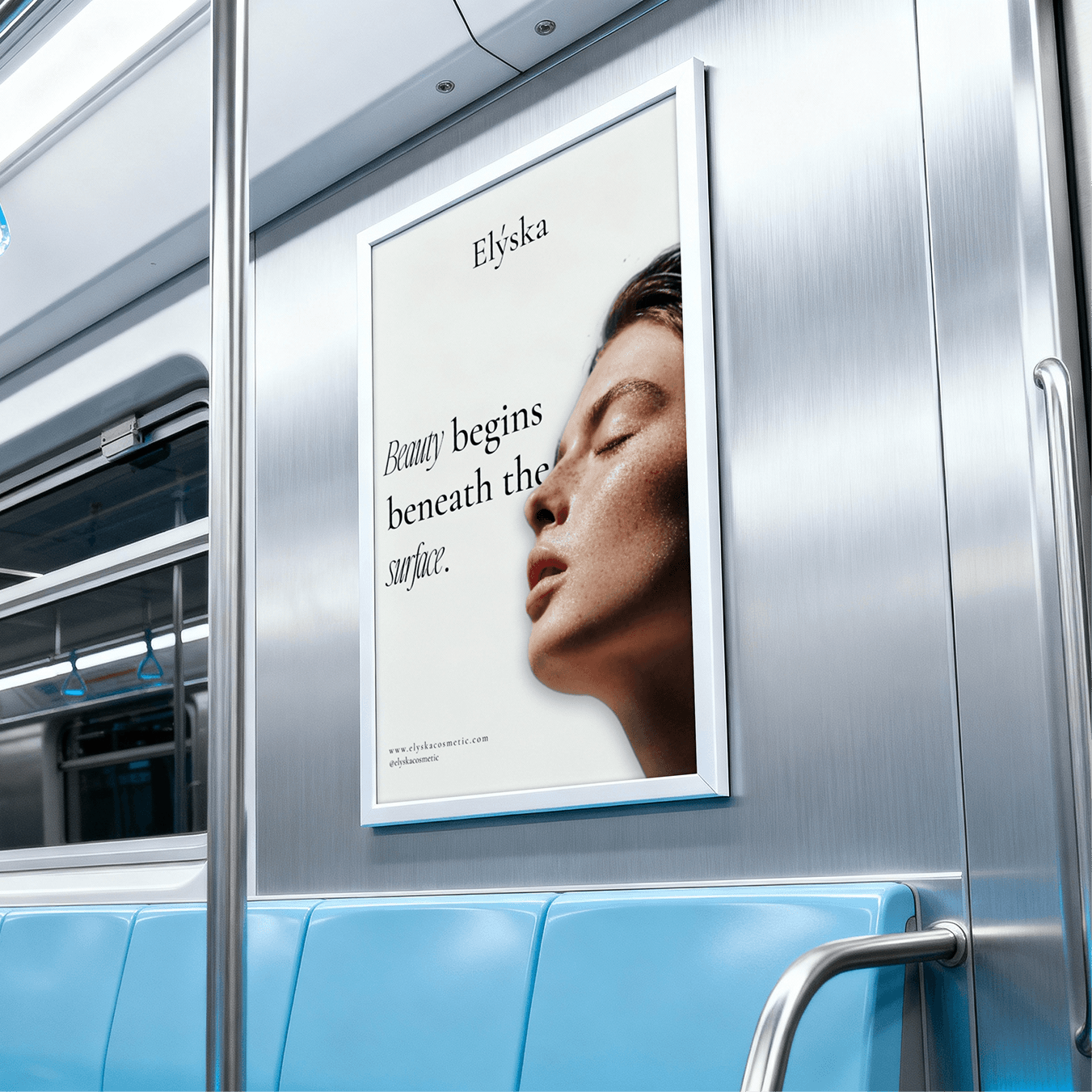 Elýska skincare brand website cover preview
