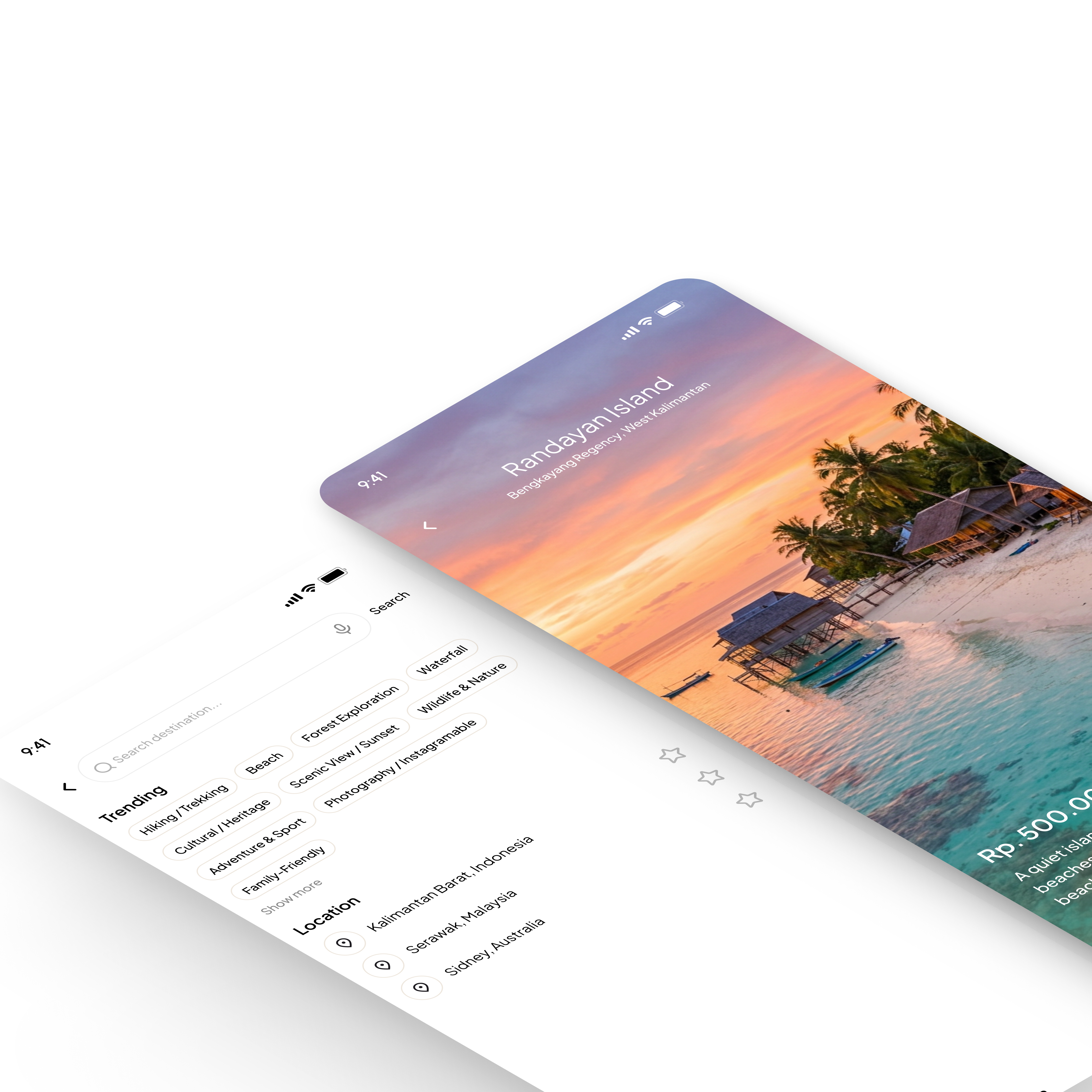 Voyana hidden gems travel discovery screen preview