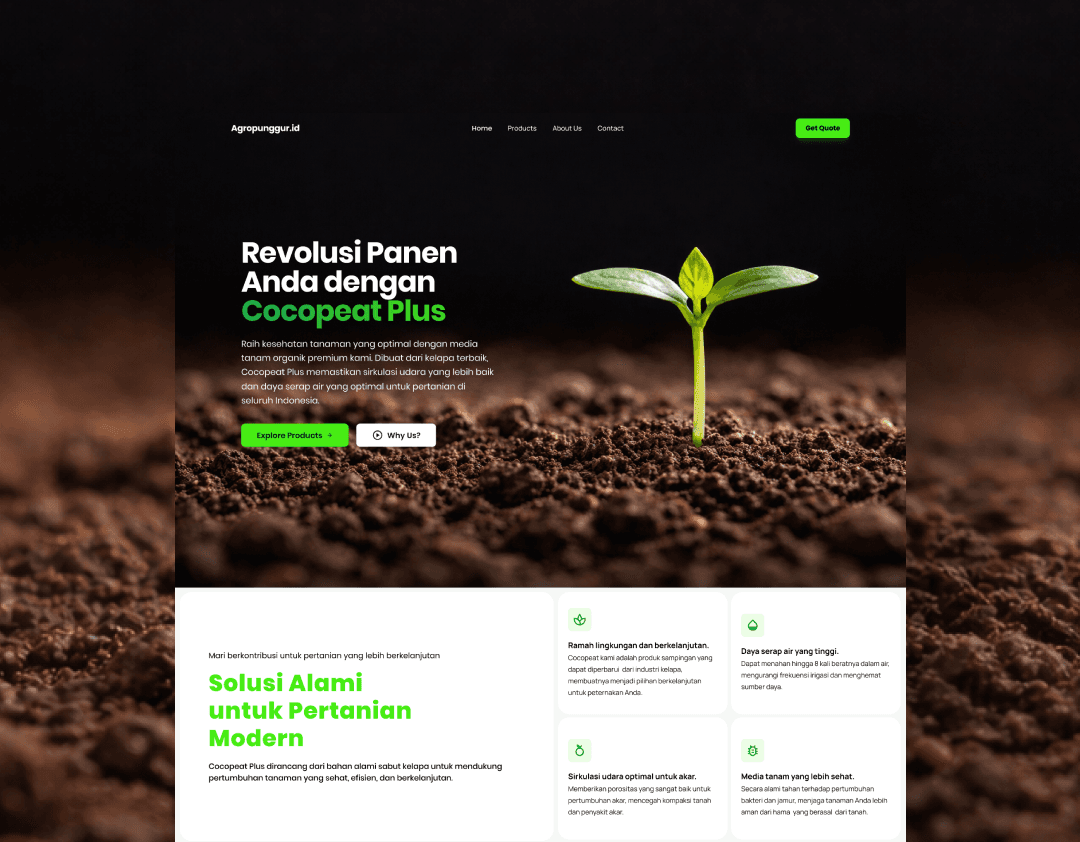 Agropunggur agriculture platform cover preview