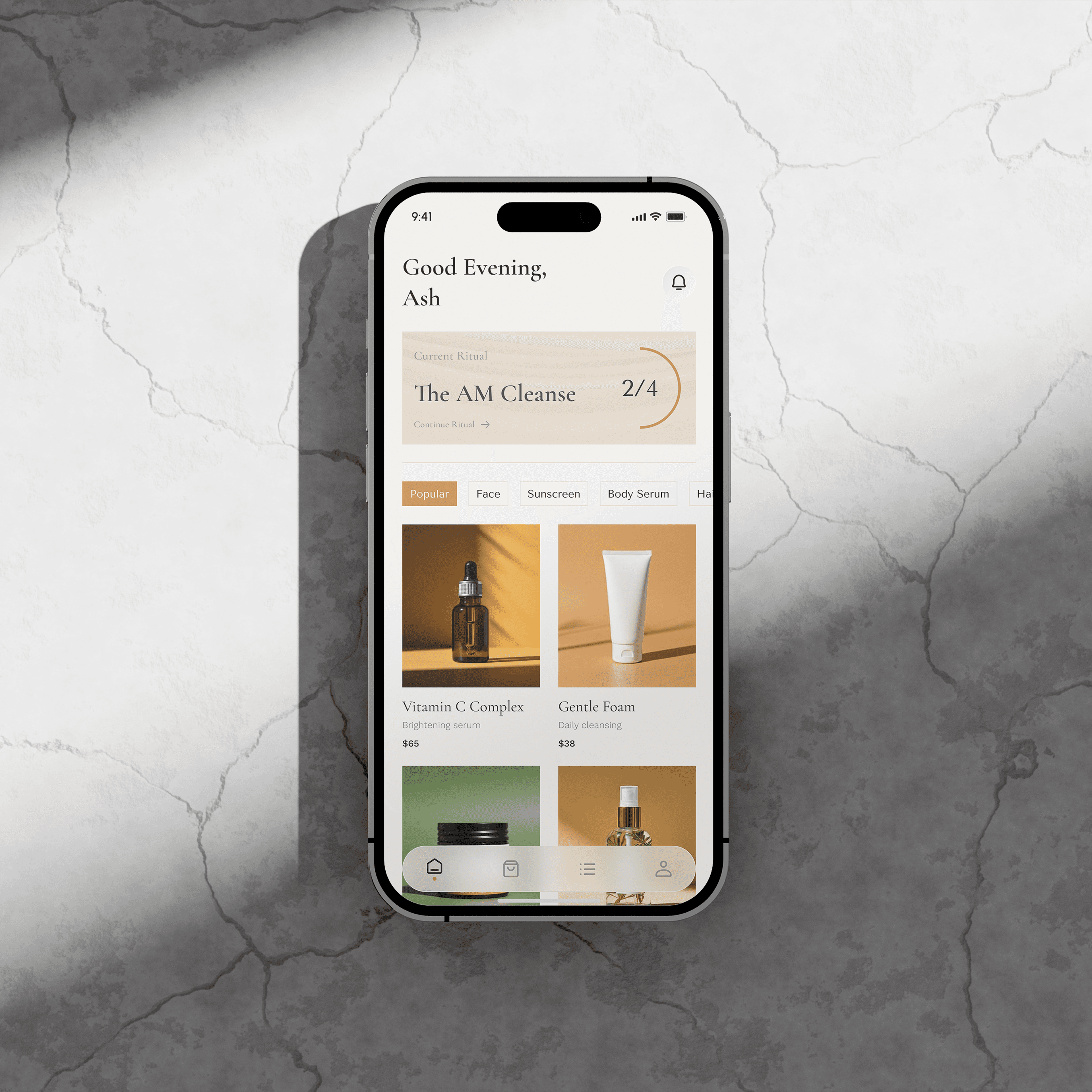 Elýska skincare brand website cover preview