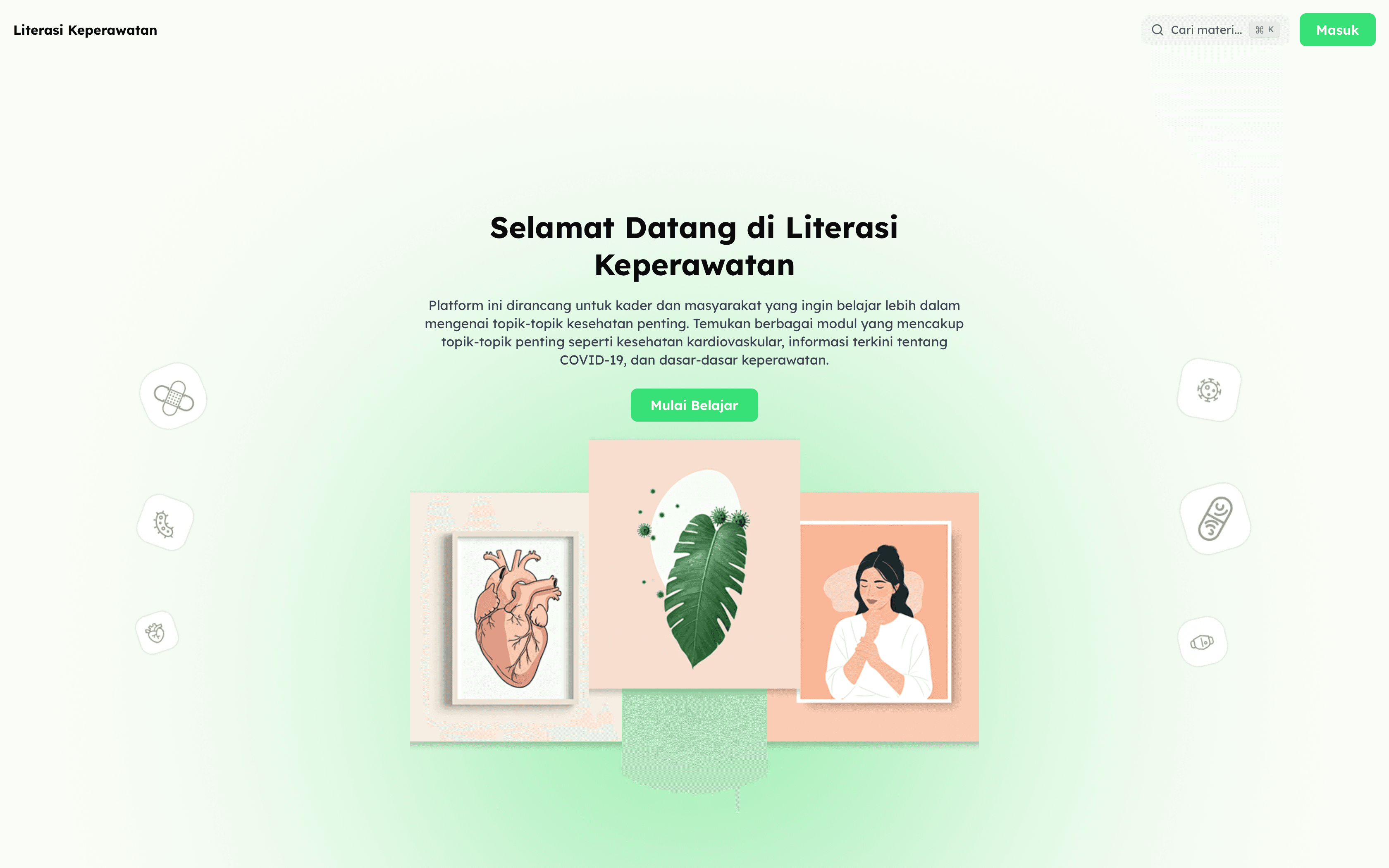Literasi Keperawatan website cover preview
