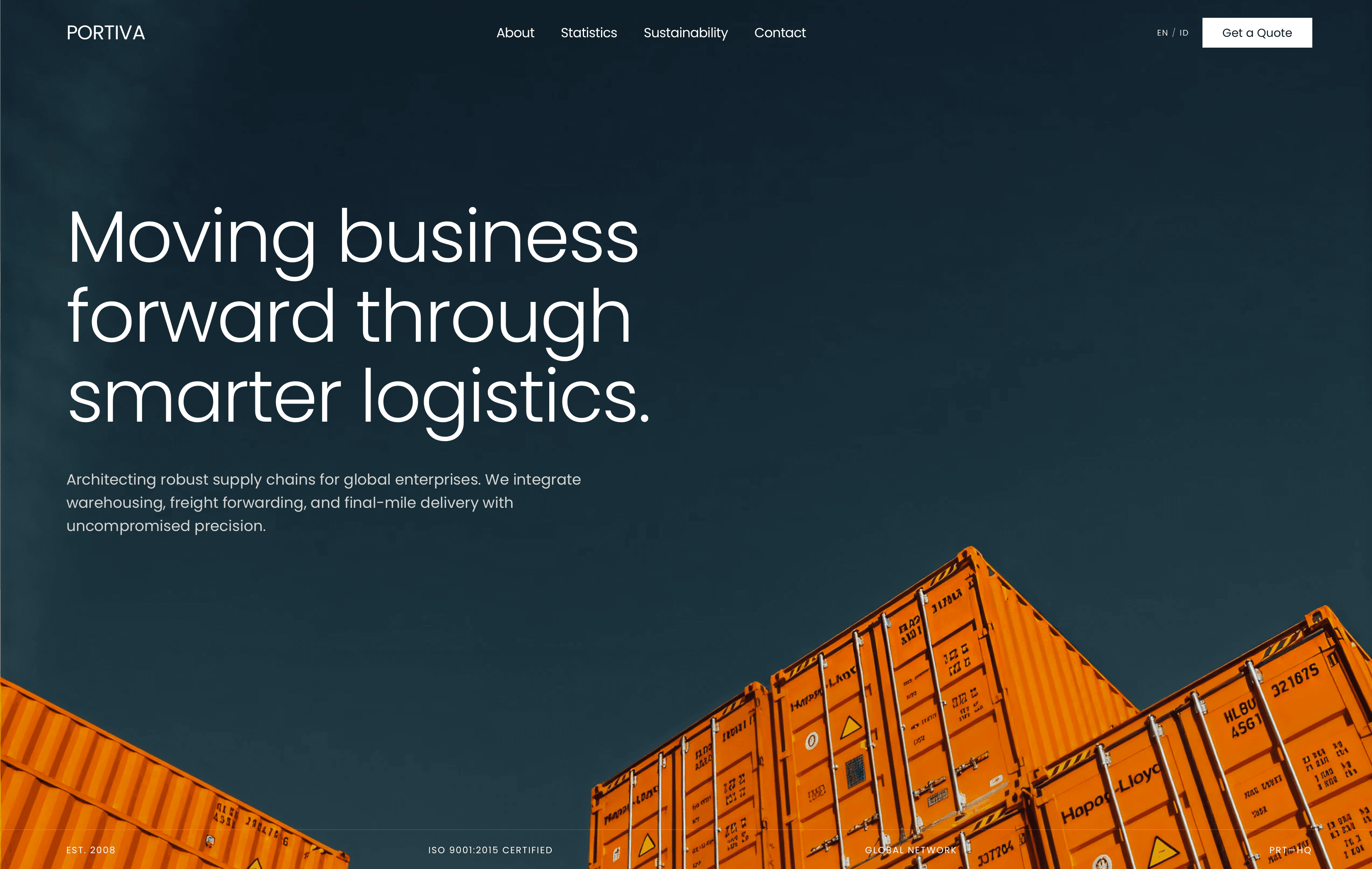 Portiva Logistics product UI cover preview